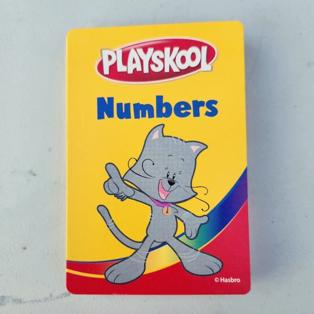 Playskool Numbers Words Vocabulary Counting Flash Card Educational Learning Card